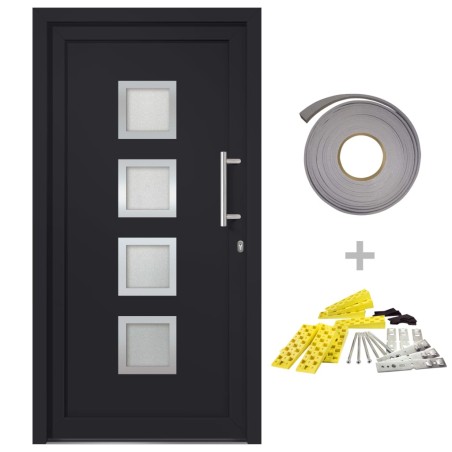 vidaXL Porta di Ingresso Antracite 98x208 cm