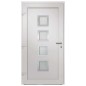 vidaXL Porta di Ingresso Bianca 108x208 cm vidaXL Porta di Ingresso Bianca 108x208 cm