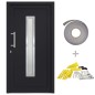 vidaXL Porta di Ingresso Antracite 108x208 cm vidaXL Porta di Ingresso Antracite 108x208 cm