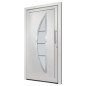 vidaXL Porta di Ingresso Bianca 98x190 cm vidaXL Porta di Ingresso Bianca 98x190 cm