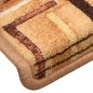 Tappetini Autoadesivi per Scale 15 pz Beige 65x21x4 cm Tappetini Autoadesivi per Scale 15 pz Beige 65x21x4 cm