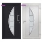 vidaXL Porta di Ingresso Antracite 98x208 cm vidaXL Porta di Ingresso Antracite 98x208 cm