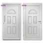 vidaXL Porta di Ingresso Bianca 110x210 cm vidaXL Porta di Ingresso Bianca 110x210 cm