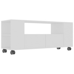 Mobile Porta TV Bianco 120x35x48 cm in Legno Multistrato