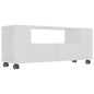 Mobile Porta TV Bianco 120x35x48 cm in Legno Multistrato Mobile Porta TV Bianco 120x35x48 cm in Legno Multistrato