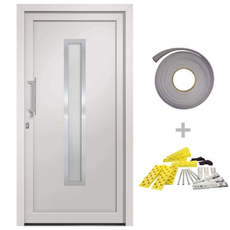 vidaXL Porta di Ingresso Bianca 108x208 cm