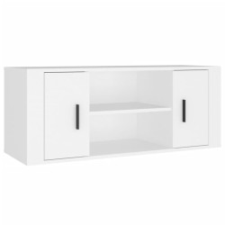 Mobile Porta TV Bianco 100x35x40 cm in Legno Multistrato