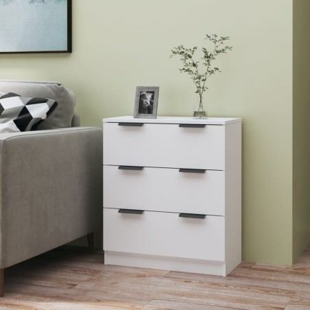 vidaXL Credenza Bianca 60x30x70 cm in Legno Multistrato