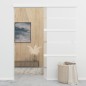 vidaXL Porta Scorrevole con Fermi in Vetro ESG e Alluminio 90x205 cm vidaXL Porta Scorrevole con Fermi in Vetro ESG e Alluminio 90x205 cm