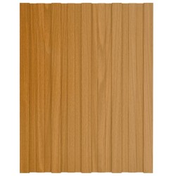 vidaXL Pannelli da Tetto 36 pz Acciaio Zincato Legno Chiaro 60x45 cm