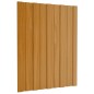vidaXL Pannelli da Tetto 36 pz Acciaio Zincato Legno Chiaro 60x45 cm