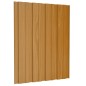 vidaXL Pannelli da Tetto 36 pz Acciaio Zincato Legno Chiaro 60x45 cm