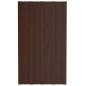 vidaXL Pannelli da Tetto 36 pz in Acciaio Zincato Marrone 80x45 cm vidaXL Pannelli da Tetto 36 pz in Acciaio Zincato Marrone 80x45 cm