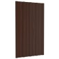 vidaXL Pannelli da Tetto 36 pz in Acciaio Zincato Marrone 80x45 cm vidaXL Pannelli da Tetto 36 pz in Acciaio Zincato Marrone 80x45 cm