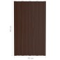 vidaXL Pannelli da Tetto 36 pz in Acciaio Zincato Marrone 80x45 cm vidaXL Pannelli da Tetto 36 pz in Acciaio Zincato Marrone 80x45 cm