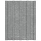 vidaXL Pannelli da Tetto 12 pz in Acciaio Zincato Argento 60x45 cm