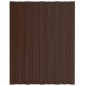 vidaXL Pannelli da Tetto 12 pz in Acciaio Zincato Marrone 60x45 cm vidaXL Pannelli da Tetto 12 pz in Acciaio Zincato Marrone 60x45 cm