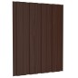 vidaXL Pannelli da Tetto 12 pz in Acciaio Zincato Marrone 60x45 cm vidaXL Pannelli da Tetto 12 pz in Acciaio Zincato Marrone 60x45 cm