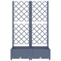 vidaXL Fioriera da Giardino e Graticcio Grigio Scuro 80x40x121,5 cm PP vidaXL Fioriera da Giardino e Graticcio Grigio Scuro 80x40x121,5 cm PP