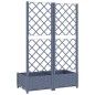 vidaXL Fioriera da Giardino e Graticcio Grigio Scuro 80x40x121,5 cm PP vidaXL Fioriera da Giardino e Graticcio Grigio Scuro 80x40x121,5 cm PP