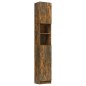 Armadietto Bagno Rovere Fumo 32x25,5x190 cm Legno Multistrato