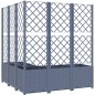 vidaXL Fioriera da Giardino Graticcio Grigio Scuro 120x120x136cm PP vidaXL Fioriera da Giardino Graticcio Grigio Scuro 120x120x136cm PP