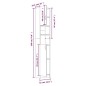 Armadietto Bagno Rovere Fumo 32x25,5x190 cm Legno Multistrato