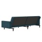 vidaXL Divano Letto a 2 Posti Blu in Velluto vidaXL Divano Letto a 2 Posti Blu in Velluto