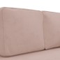 vidaXL Sdraio con Cuscini e Capezzale Rosa in Velluto