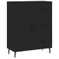 vidaXL Credenza Nera 69,5x34x180 cm in Legno Multistrato vidaXL Credenza Nera 69,5x34x180 cm in Legno Multistrato