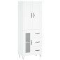 vidaXL Credenza Bianca 69,5x34x180 cm in Legno Multistrato vidaXL Credenza Bianca 69,5x34x180 cm in Legno Multistrato