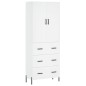 vidaXL Credenza Bianca 69,5x34x180 cm in Legno Multistrato vidaXL Credenza Bianca 69,5x34x180 cm in Legno Multistrato