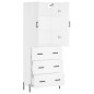 vidaXL Credenza Bianca 69,5x34x180 cm in Legno Multistrato vidaXL Credenza Bianca 69,5x34x180 cm in Legno Multistrato