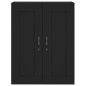 vidaXL Credenza Nera 69,5x34x180 cm in Legno Multistrato vidaXL Credenza Nera 69,5x34x180 cm in Legno Multistrato