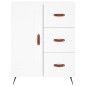 vidaXL Credenza Bianca 69,5x34x180 cm in Legno Multistrato vidaXL Credenza Bianca 69,5x34x180 cm in Legno Multistrato