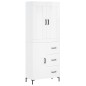 vidaXL Credenza Bianco Lucido 69,5x34x180 cm in Legno Multistrato vidaXL Credenza Bianco Lucido 69,5x34x180 cm in Legno Multistrato