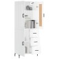 vidaXL Credenza Bianco Lucido 69,5x34x180 cm in Legno Multistrato vidaXL Credenza Bianco Lucido 69,5x34x180 cm in Legno Multistrato
