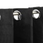 vidaXL Tende Oscuranti Effetto Lino 2 pz 140x225 cm Antracite vidaXL Tende Oscuranti Effetto Lino 2 pz 140x225 cm Antracite