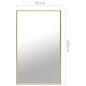 vidaXL Specchio Oro 100x60 cm vidaXL Specchio Oro 100x60 cm