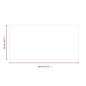 vidaXL Lastra in Vetro per Caminetto Rettangolare 120x60 cm
