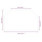 vidaXL Lastra in Vetro per Caminetto Esagonale 100x60 cm vidaXL Lastra in Vetro per Caminetto Esagonale 100x60 cm