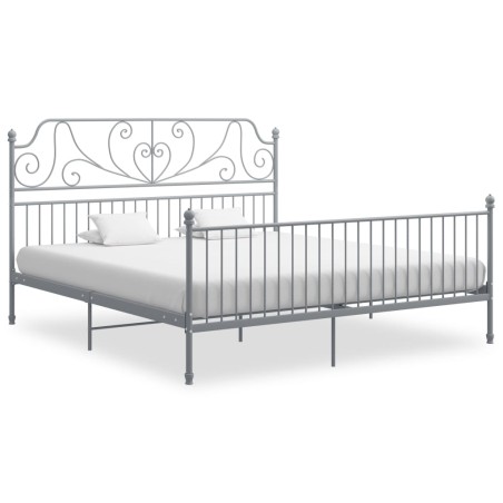 vidaXL Giroletto Grigio in Metallo 180x200 cm  