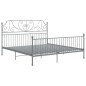 vidaXL Giroletto Grigio in Metallo 180x200 cm  