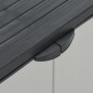 vidaXL Armadio per Rifiuti da Giardino Grigio e Nero 68x40x85 cm in PP vidaXL Armadio per Rifiuti da Giardino Grigio e Nero 68x40x85 cm in PP