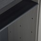 vidaXL Armadio per Rifiuti da Giardino Grigio e Nero 68x40x85 cm in PP vidaXL Armadio per Rifiuti da Giardino Grigio e Nero 68x40x85 cm in PP