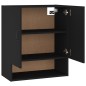 Armadietto a Muro Nero 60x31x70 cm in Legno Multistrato Armadietto a Muro Nero 60x31x70 cm in Legno Multistrato
