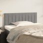 vidaXL Testiera Grigio Chiaro 90x5x78/88 cm in Velluto