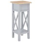 vidaXL Tavolino Laterale Grigio 27x27x65,5 cm in Legno vidaXL Tavolino Laterale Grigio 27x27x65,5 cm in Legno