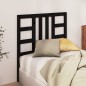Testiera per Letto Nera 106x4x100 cm in Legno Massello di Pino Testiera per Letto Nera 106x4x100 cm in Legno Massello di Pino