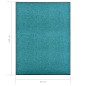 Zerbino Lavabile Ciano 90x120 cm Zerbino Lavabile Ciano 90x120 cm